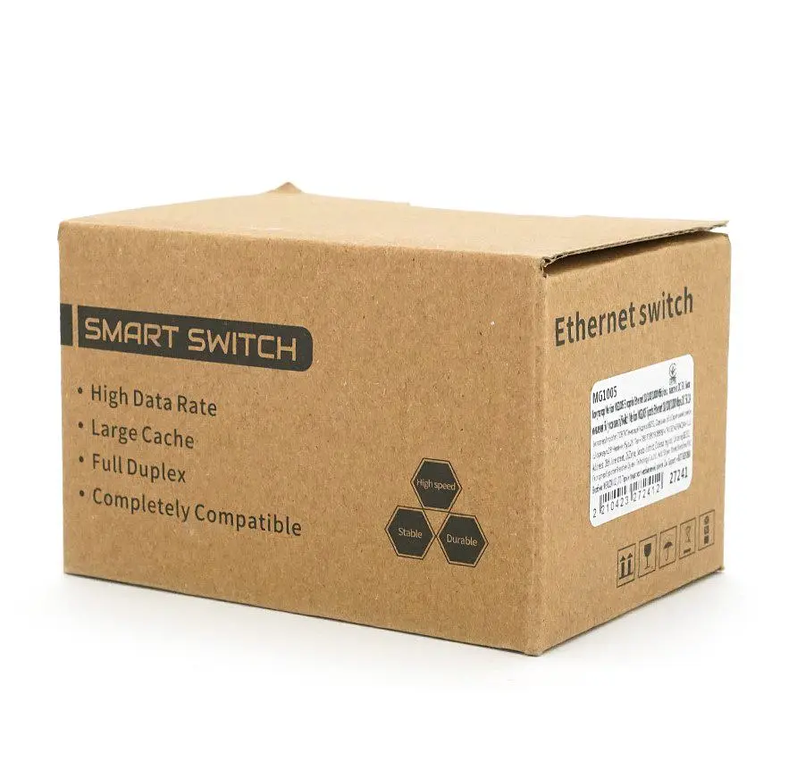 Комутатор Ethernet Merlion MG-1005 5 портів DC 5V 1000 Мбіт/сек - фото 4