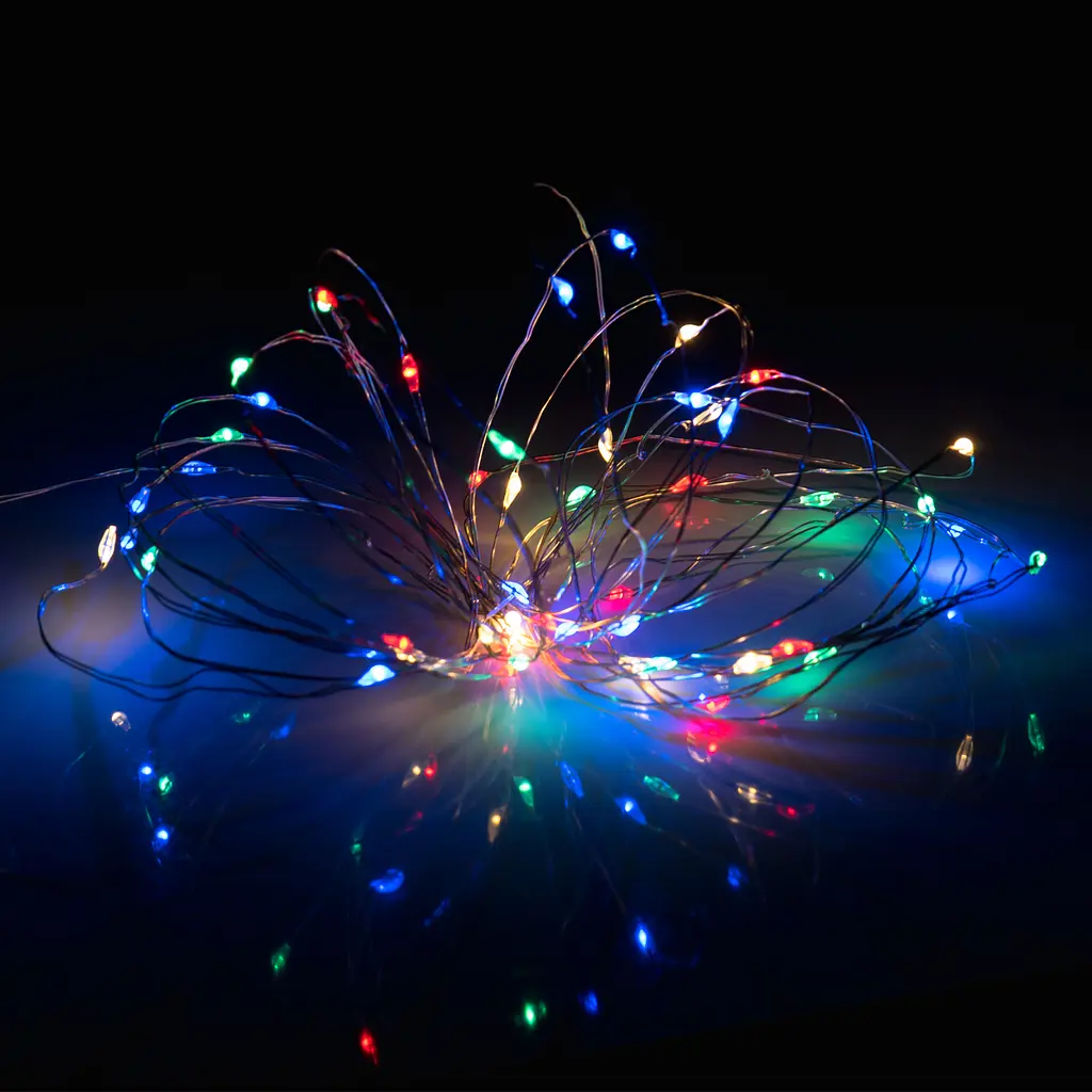 Електрогірлянда Yes! Fun нитка на мідному дроті 50 LED статична 5 м різнокольорова (975039) - фото 4