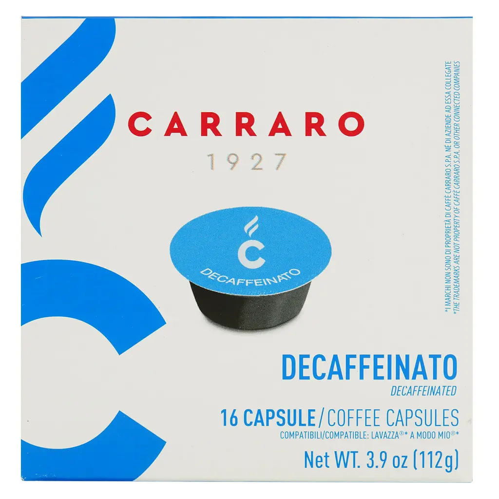 Кава в капсулах Carraro Lavazza A Modo Mio Decaffeinato, 16 капсул - фото 2