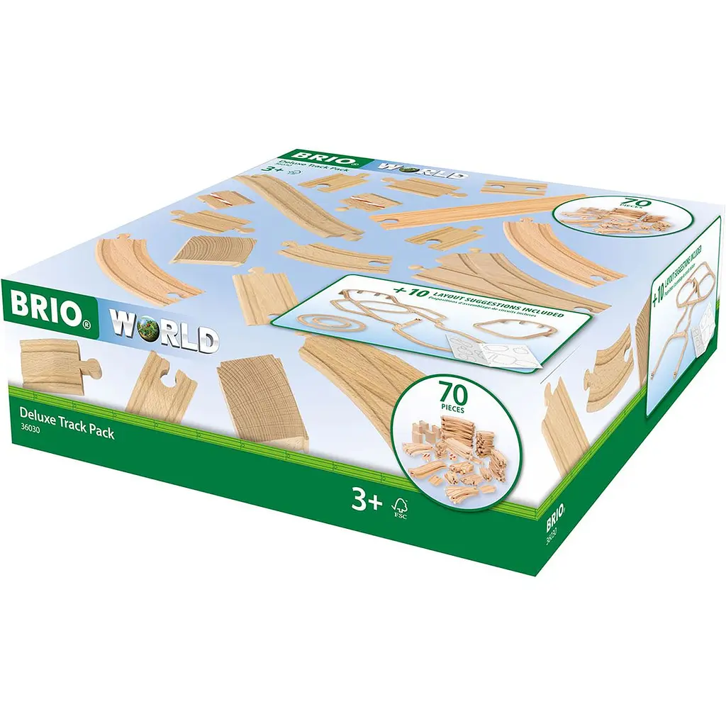 Набір розширень для залізниці Brio Deluxe 70 елементів (36030) - фото 2