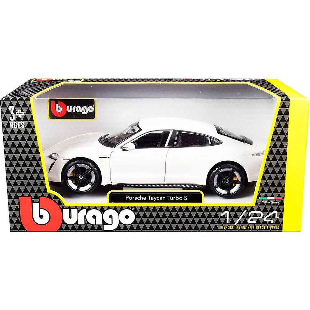 Автомодель Bburago Porsche Taycan Turbo S 1:24 White (18-21098) [119112] - фото 5