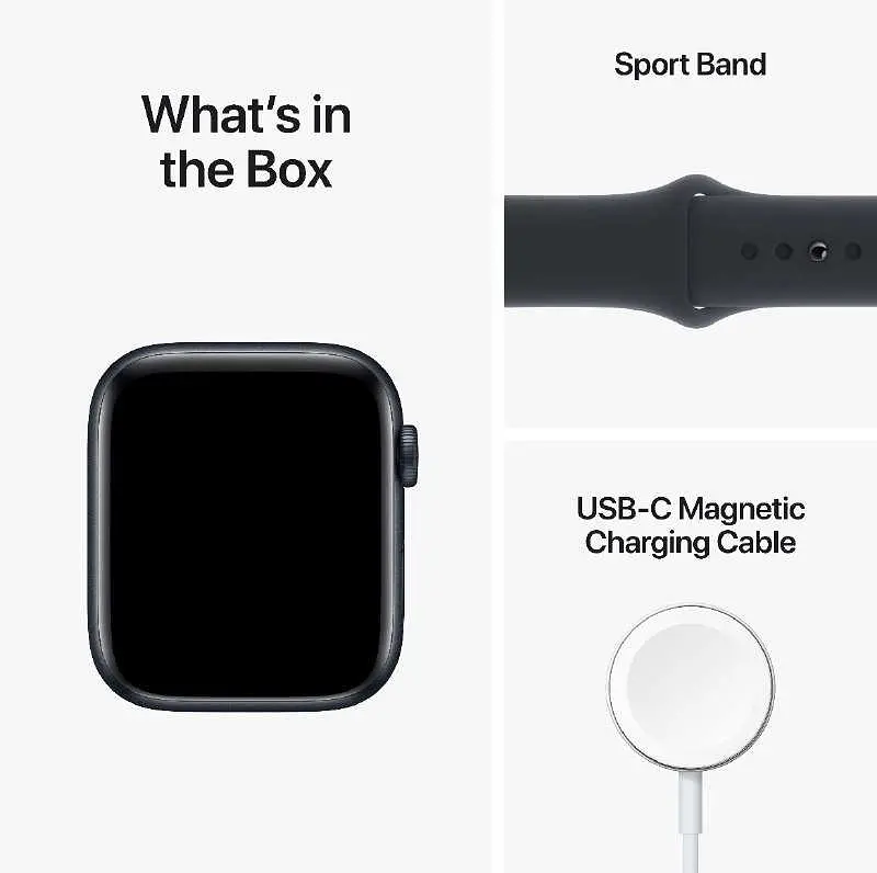 Смарт-часы Apple Watch SE (2022) 44 mm Алюминиевый светильник с Dark ink band (MNK03CS/A) - фото 8