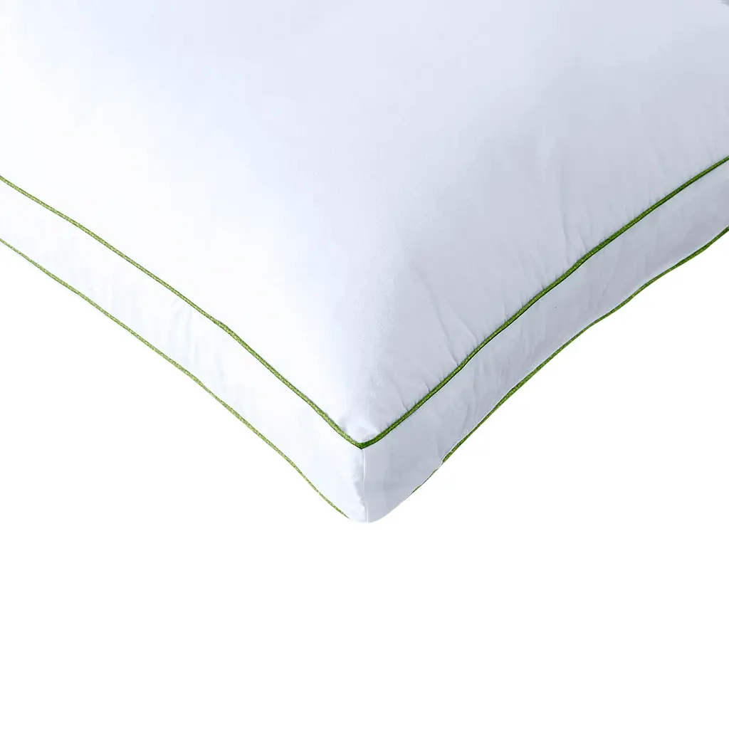 Подушка пух Cosas Feather антиалергенна 50x70 см 2 шт. білий (Set_2PillowFluff_BKGreen_50x70) - фото 6
