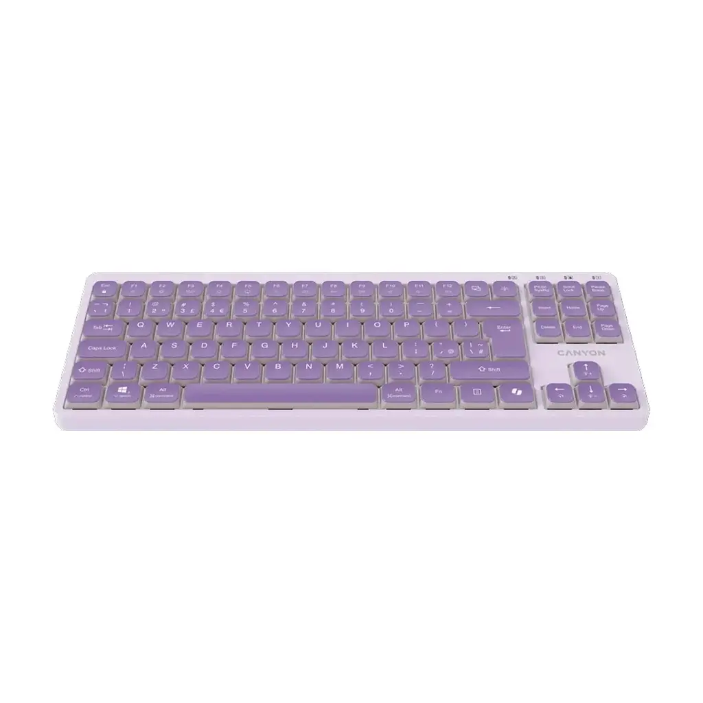Клавіатура Canyon OnType 10 TKL Mechanical Silent Low-profile USB UA Violet (CNS-HKB10V) - фото 3