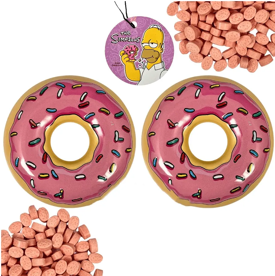 Цукерки The Simpsons Donut Sweets Strawberry Candy 42г - фото 3