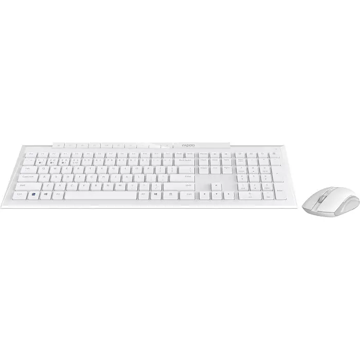 Комплект (Клавіатура та миша) Rapoo 8210M Wireless/Bluetooth White (8210M white) - фото 5