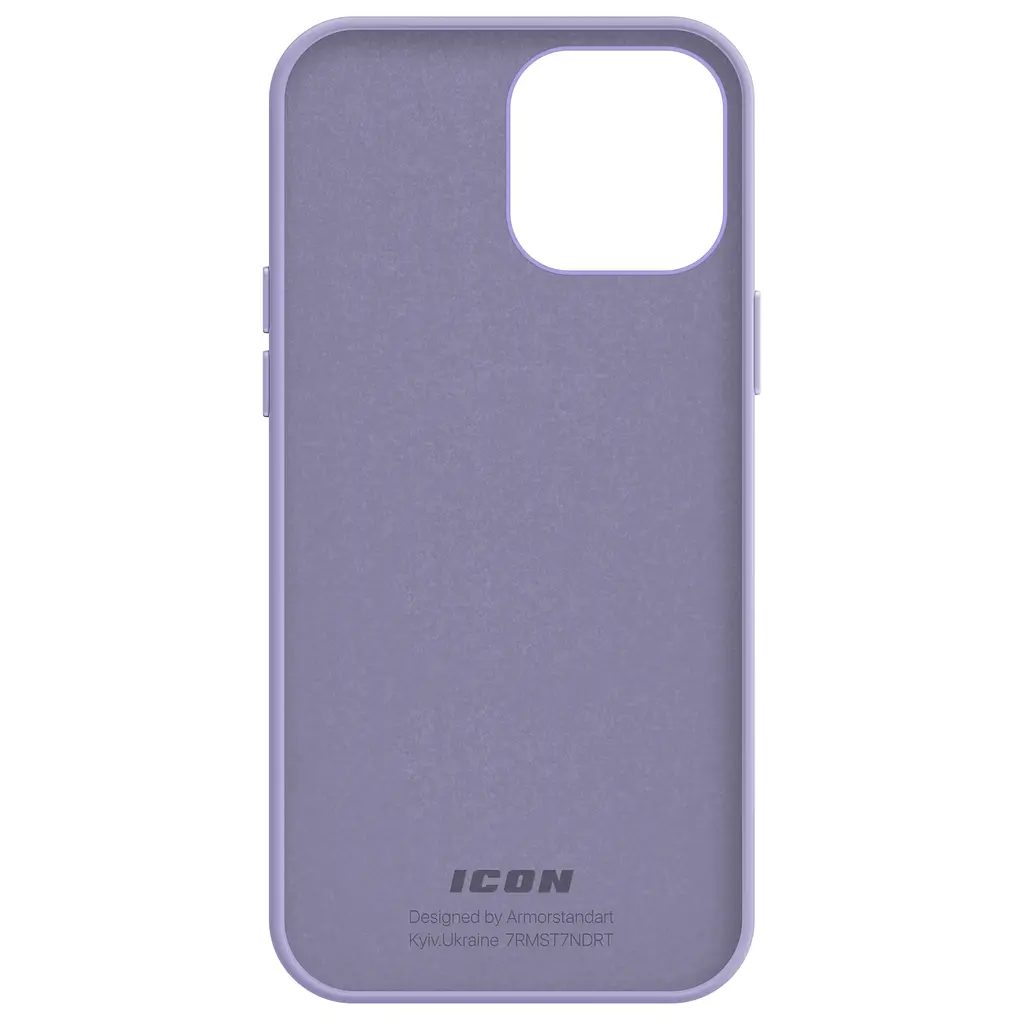 Силиконовый чехол для Apple iPhone 14 Pro Max, ICON2 Case, фиолетовый, противоударный, панель, защита всего корпуса, матовая поверхность Soft Touch, выступает над дисплеем, совместим с защитными стеклами и пленками, с микрофиброй, ArmorStandart (ARM63614) - фото 2