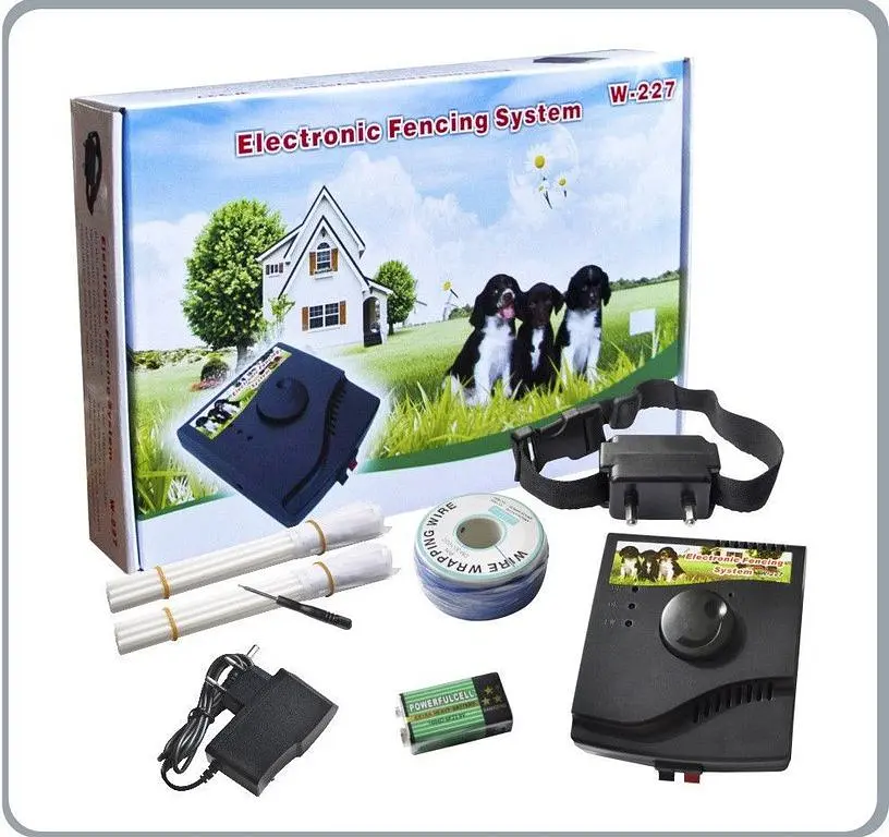 Электронный забор для собак с 1 ошейником на батарейке Крона Pet W-227B, проводной (100838) - фото 7