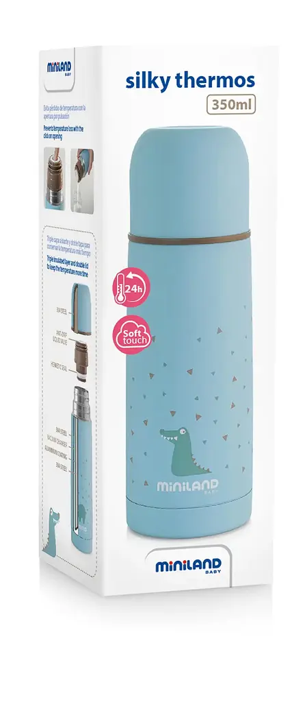 Термос Miniland Silky Thermos, 350 мл, блакитний (89216) - фото 5