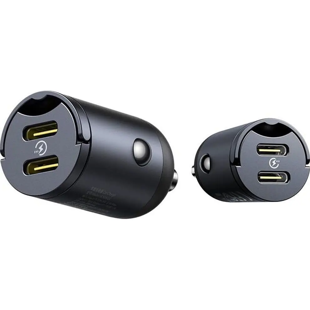 Автомобільний зарядний пристрій Baseus Tiny Star Mini 30W Black (C00035001121-03) [150721] - фото 4