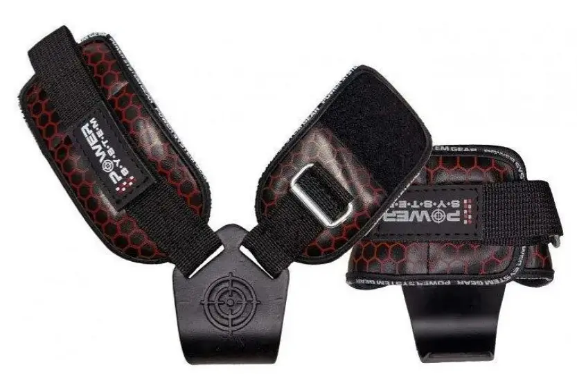 Гаки для тяги на зап'ястя Power System PS-3360 Hooks V2 Black/Red XL (PS_3360_Black/Red XL) - фото 2