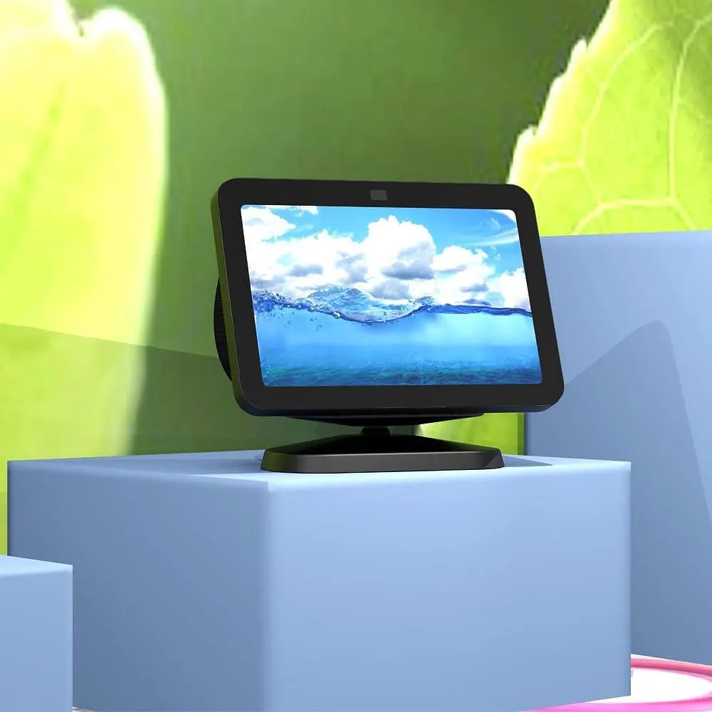 Розумна підставка для дисплея Lutree для Echo Show 8 3-го покоління, регульована алюмінієва домашня підставка на 360° - фото 6