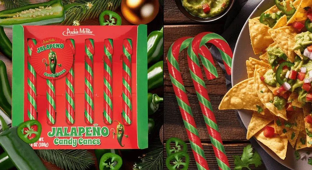 Льодяники-тростини Archie McPhee Jalapeno Candy Canes 108г - фото 6