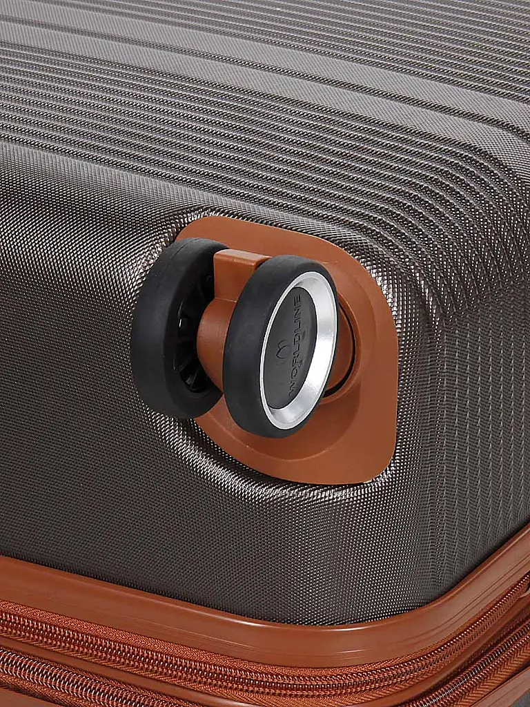Валіза велика L ABS-пластик Worldline Airtex 629 76×52×30см 110л Коричнева - фото 12