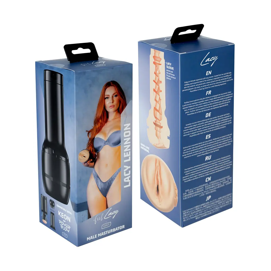 Мастурбатор Kiiroo Feel Lacy Lennon PBC, сумісний із PowerBlow та Keon - фото 7