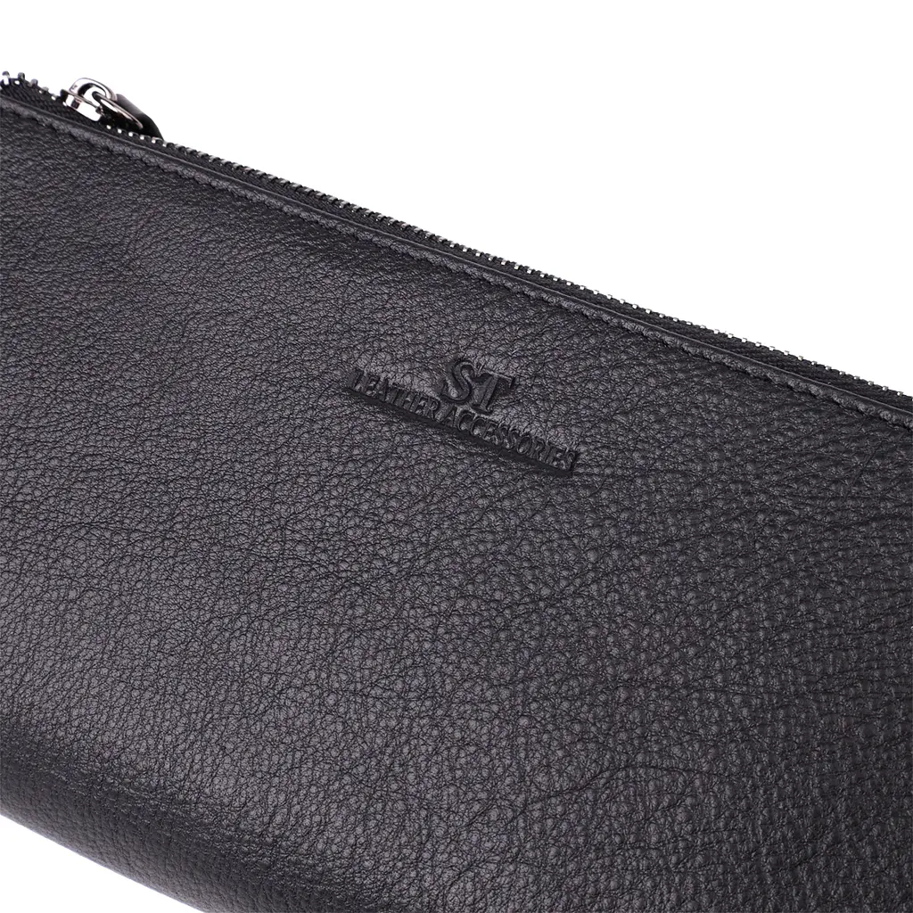 Шкіряний гаманець на три відділення ST Leather 20.5х10.5х3 см acs0029687 - фото 7