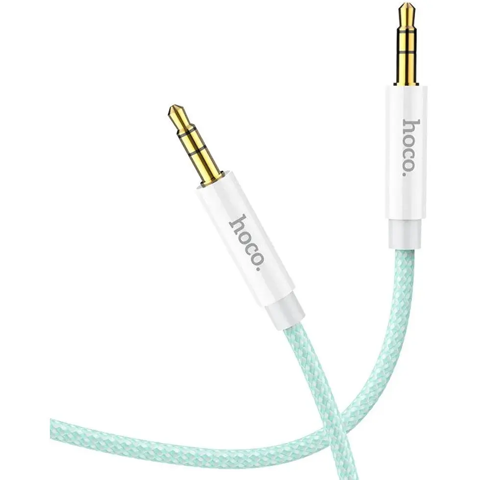 AUX кабель Hoco UPA19 Jack 3.5 to Jack 3.5 1 м зелений