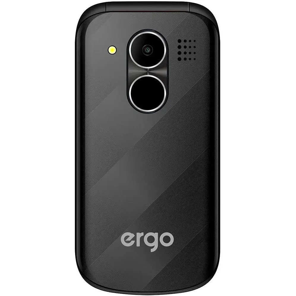 Мобільний телефон бабушкофон Ergo F241 Black - фото 4
