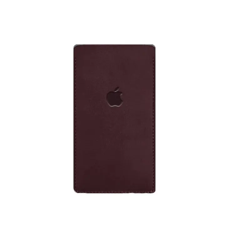 Кожаный чехол для iPhone 11 Бордовый Crazy Horse - фото 5