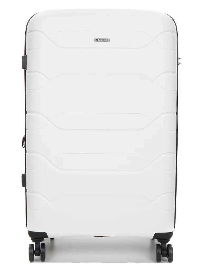 Валіза велика L поліпропілен Worldline Airtex 282 109л 74×47×30см Білий - фото 3