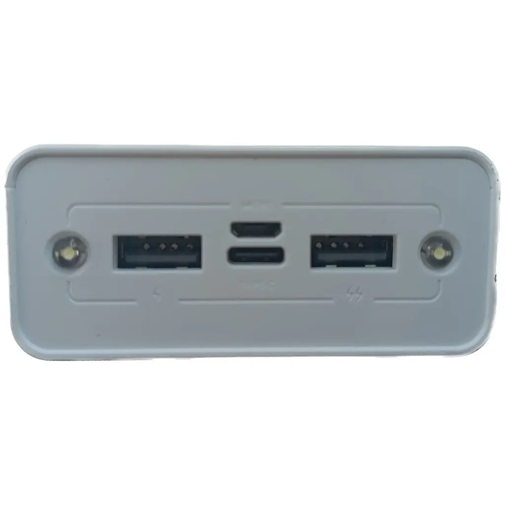 УМБ Power Bank Solar 30000mAh повербанк 4 в 1 с солнечной панелью, экраном, фонариком White (11230) - фото 3