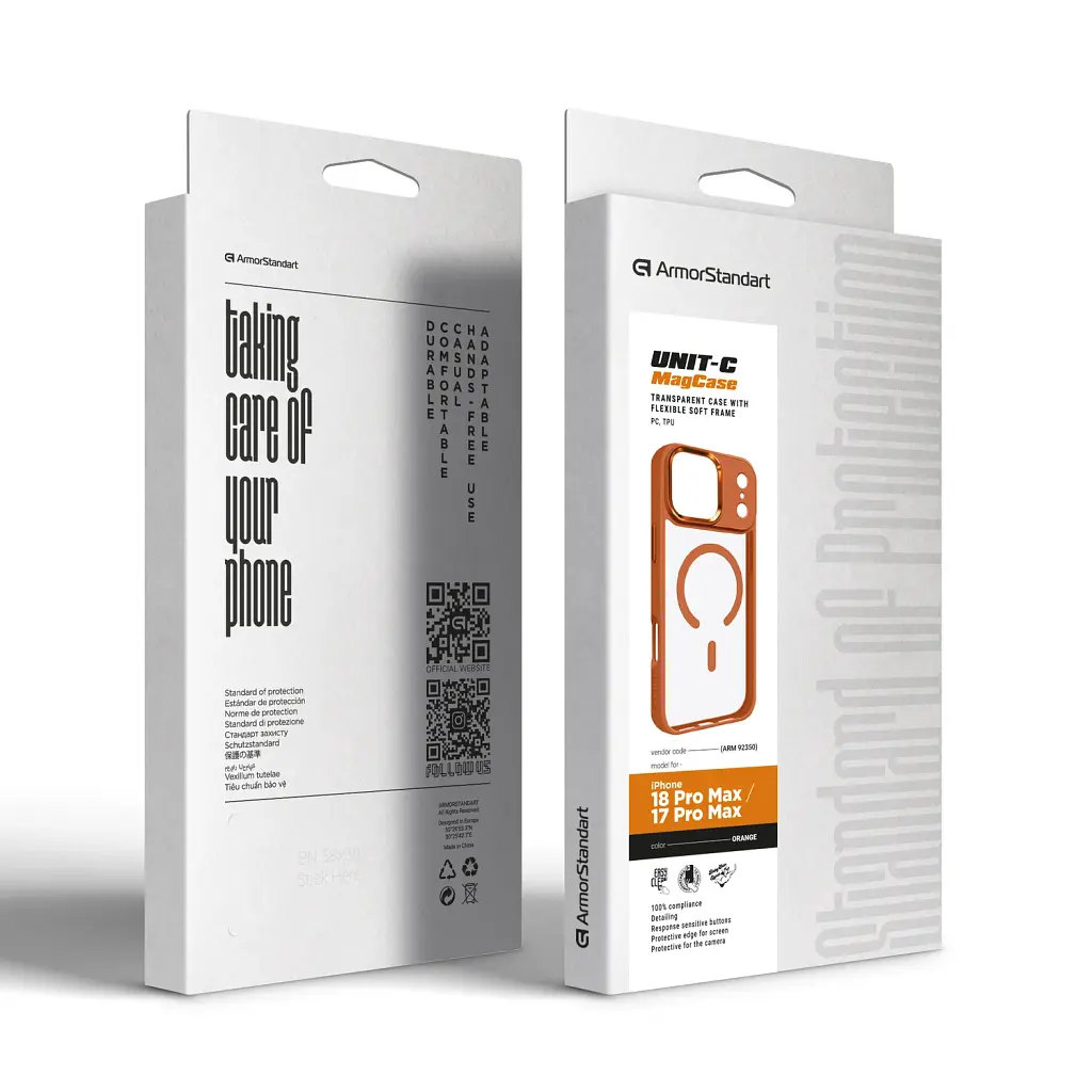 Чохол ArmorStandart Unit MagCase для Apple iPhone 18 Pro Max / 17 Pro Max Orange - фото 2