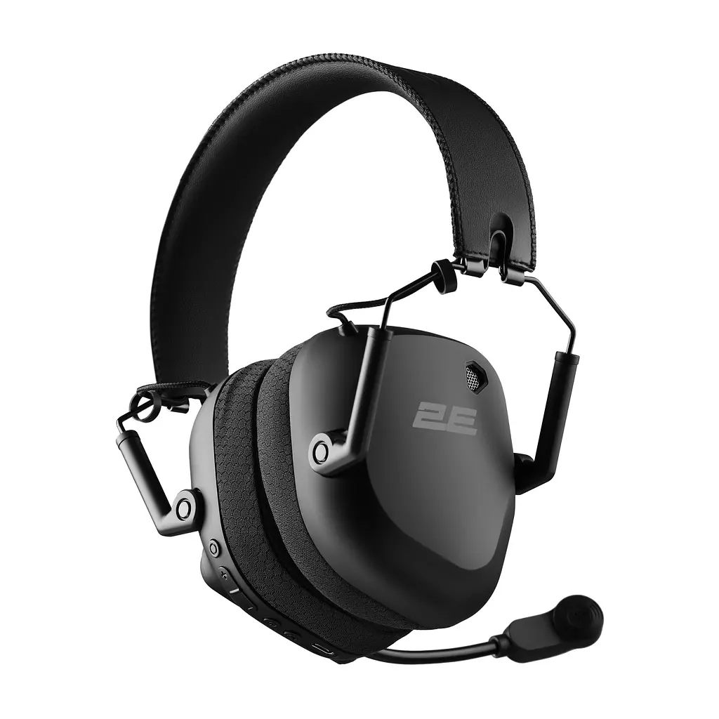 Навушники бездротові ігрові з мікрофоном 2E GAMING HG365 Black, BT/WL - фото 4