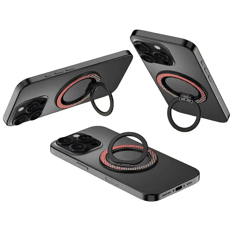 Магнитное кольцо-держатель MagSafe Ring Holder Red-Orange - фото 3