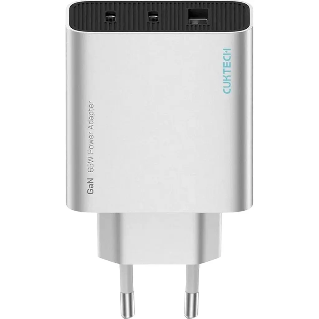 Мережевий зарядний пристрій CUKTECH 65W GaN 2C1A Grey (AD653CEU) [171982] - фото 2