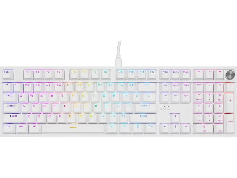 Клавіатура Genesis Thor 404 RGB Outemu Peach Silent White (NKG-2300)