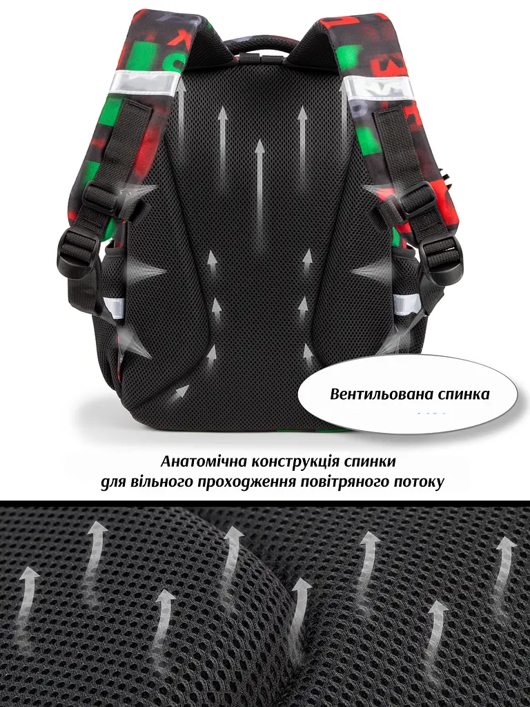 Шкільний ортопедичний рюкзак 6 в 1 для хлопчика School Standard 38х30х18 см Роблокс для молодших класів (SET 150-42) - фото 8