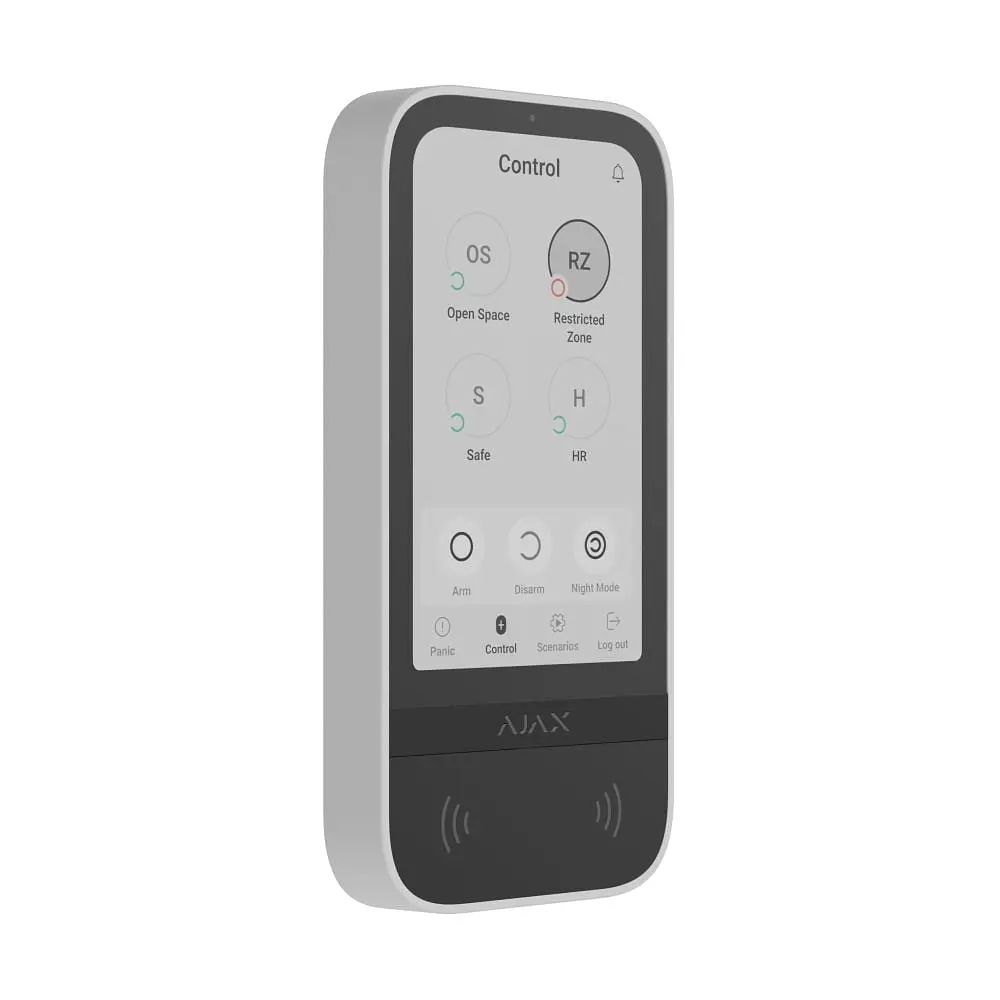 Клавіатура Ajax KeyPad TouchScreen біла (26-00326) - фото 2