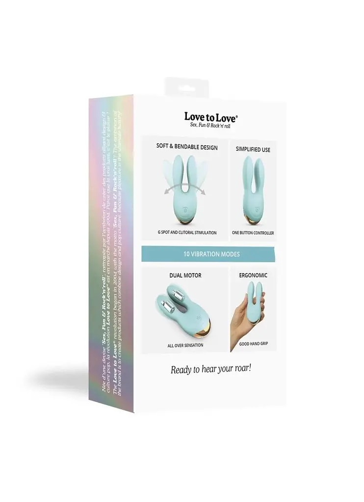 Вибратор-кролик Love To Love Hear Me 11.5 см мятный - фото 6