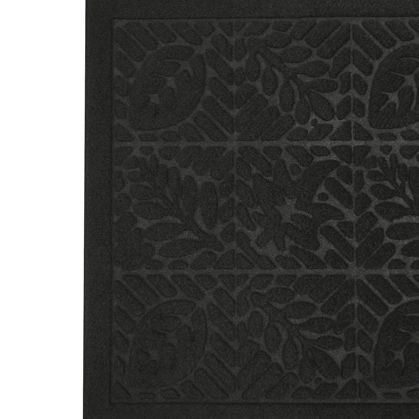 Килимок придверний Eco Fabric Листя без кромки чорний 40 х 60 см (4060-006) - фото 7