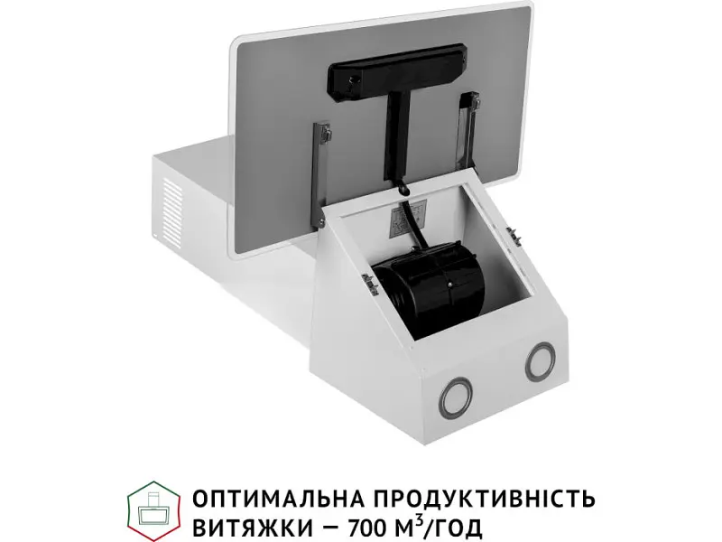 Вытяжка наклонная Perfelli VICCO 6HSR BIANCO - фото 7