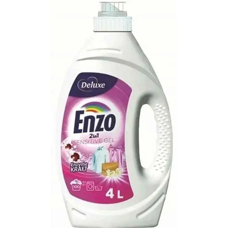Гель для прання DELUXE 4л Enzo 2in1 Sensitive Гіпоалергенний