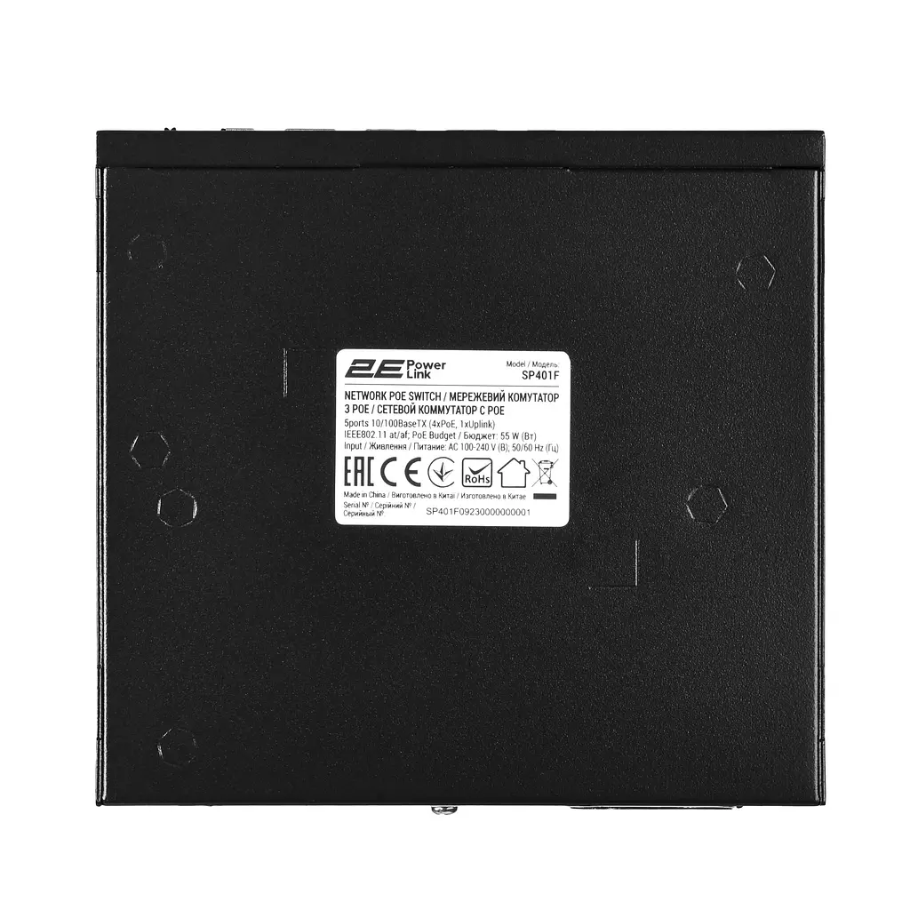 Коммутатор PowerLink SP401F 5xFE (4xPoE, 1xUplink), 55Вт, Неуправляемый 2E teh0018106 - фото 5