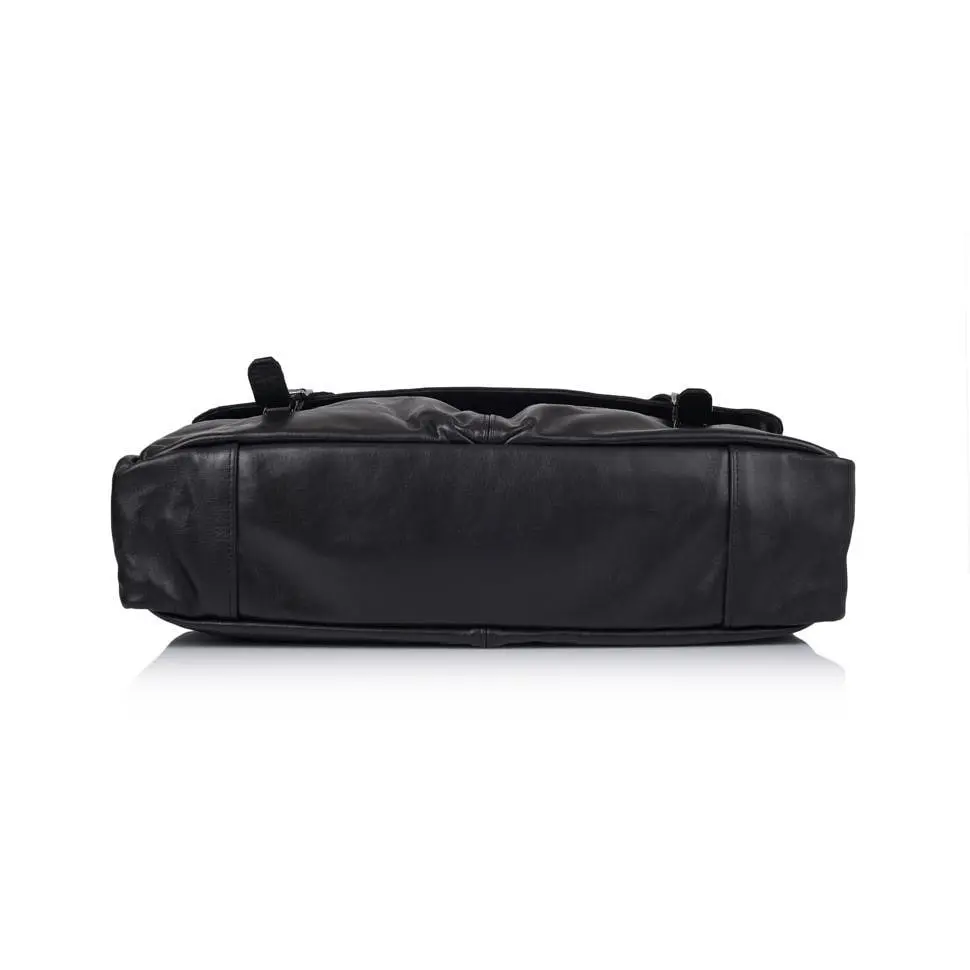 Кожаная мужская сумка TARWA 27х41х9 см sum0026104 - фото 7