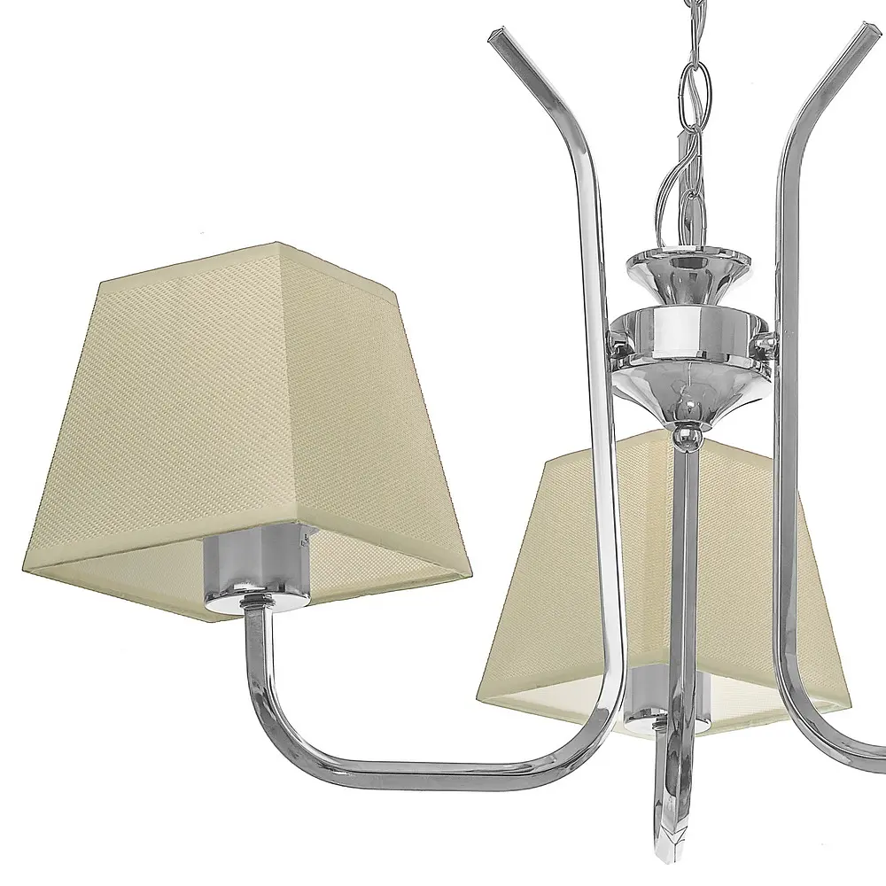 Люстра подвесная Brille прованс с абажуром E27 60W CH (BKL-653S/3) - фото 5