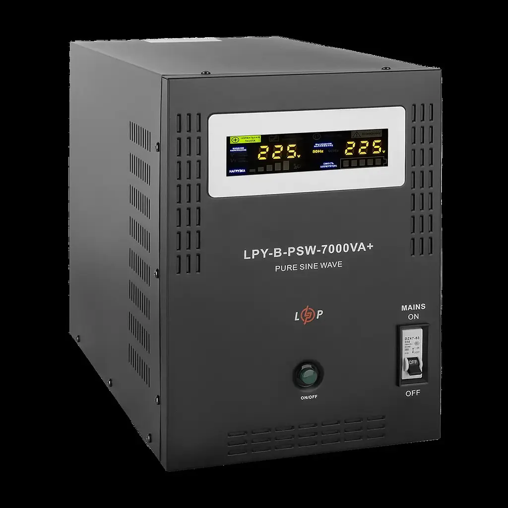 ДБЖ з правильною синусоїдою LogicPower 48 вольтів LPY-B-PSW-7000VA+ 5000 Вт 10A / 20A - фото 3