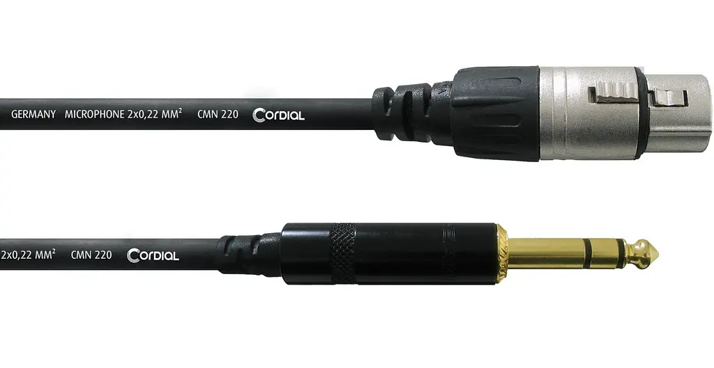 Балансный аудио кабель Jack 6.3 — XLR 0.6м Cordial CFM 0,6 FV