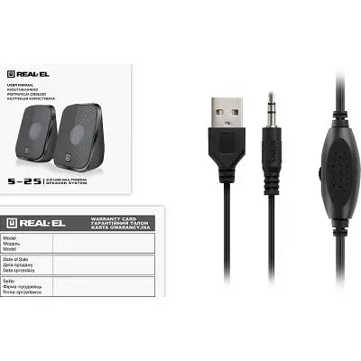 Акустична система REAL-EL S-25 USB Black (EL121100022) - фото 10