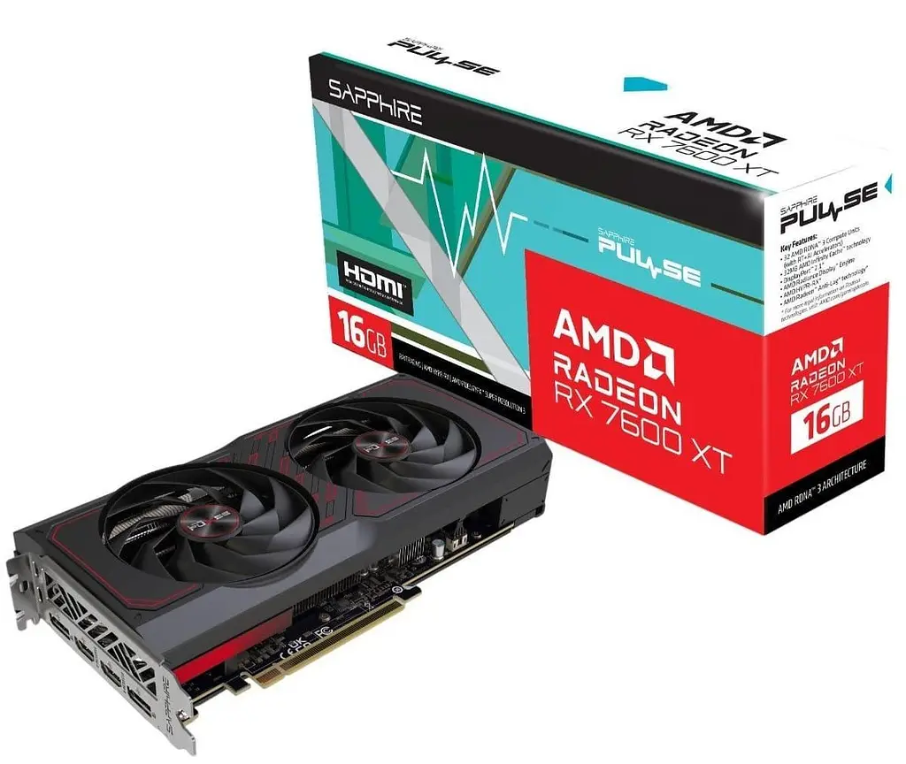 Відеокарта Sapphire AMD Radeon RX 7600 XT 16GB PULSE GAMING OC (11339-99-90G) (11339-04-20G) (GDDR6, 128 bit, PCI-E v4.0) FR - фото 6