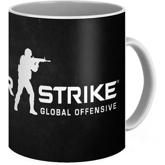 Кухоль GeekLand CS:GO Counter-Strike КС:ГО Контр Страйк темний фон CP 03.150 330 мл білий - фото 3