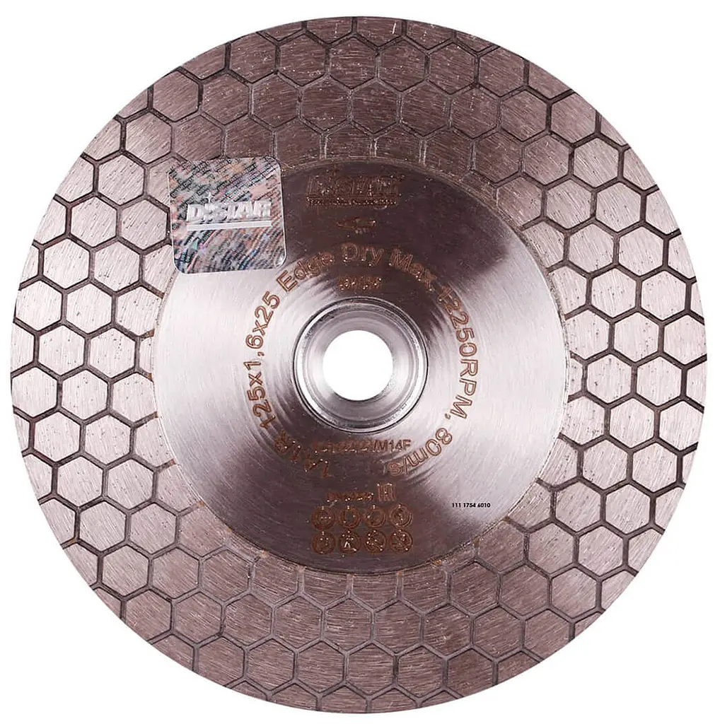 Алмазний диск по кераміці Distar Edge Dry 1A1R 125x1.6x22.23/M14F