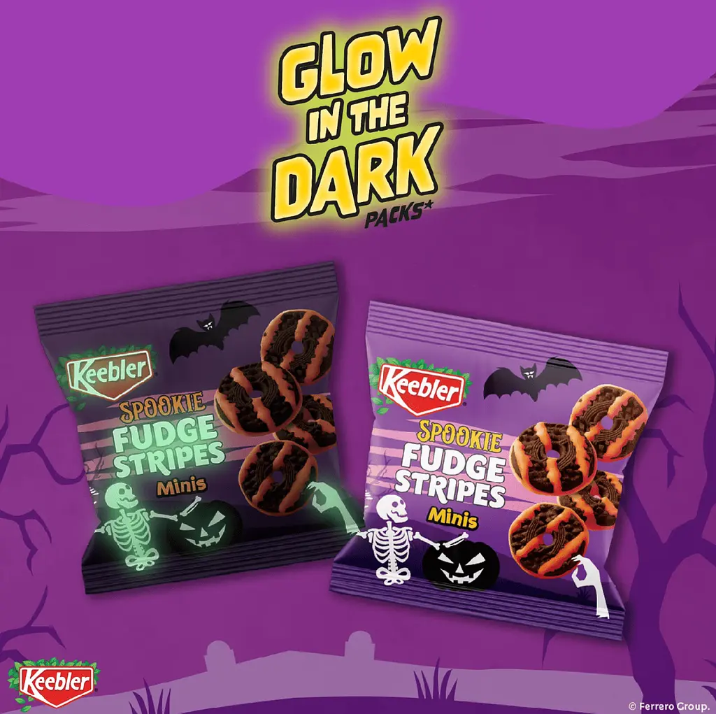 Печиво Keebler Spookie Fudge Stripes Minis Halloween 30шт, 425г - фото 3
