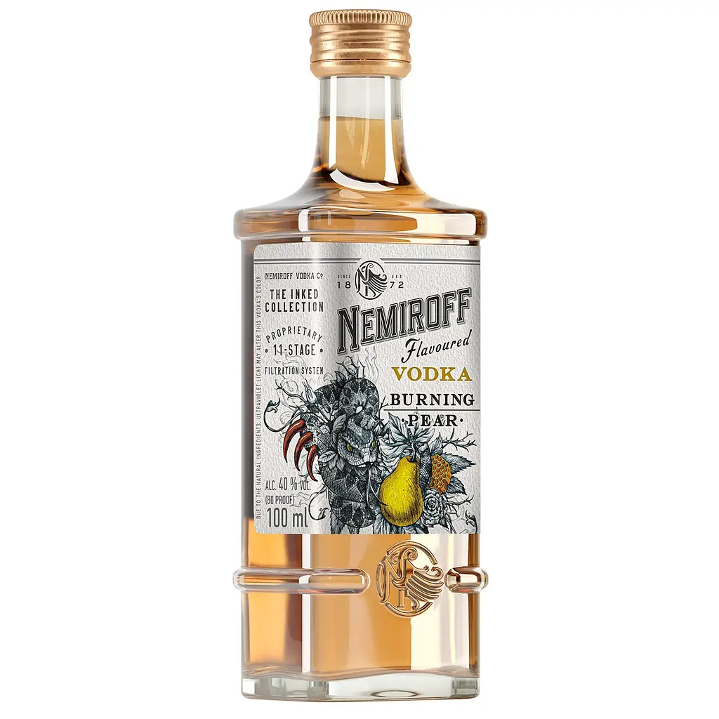Настоянка Nemiroff Burning Pear 40% 0.1 л - фото 3