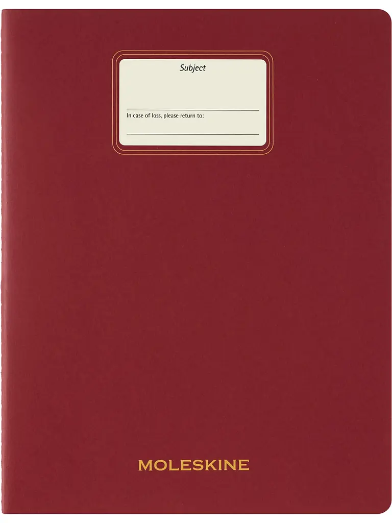 Записник Moleskine Cahier Student XXL, Нелінований Бордо (CHSTU73F4) - фото 2