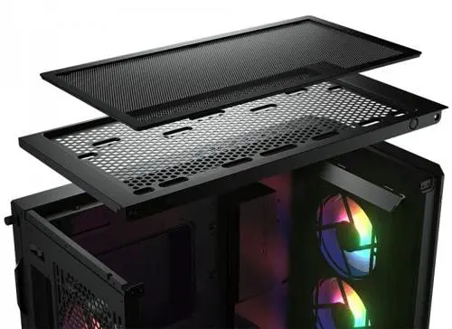 Корпус Cougar Airface Pro RGB Black без БЖ ATX / Micro ATX / Mini ITX USB 3.0 x2 USB 2.0 x1 Type-C Gen 2 RGB підсвічування 4x120 ARGB загартоване скло 240x496x465 мм - фото 5