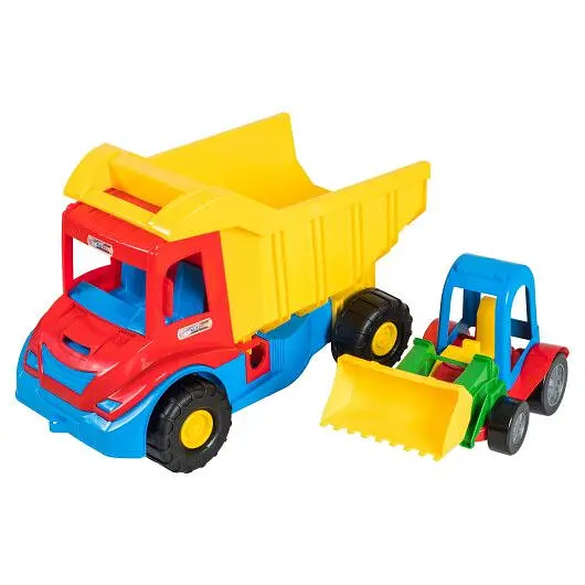 Машинка Tigres Multi truck вантажівка з трактором 38 см (39219) - фото 2